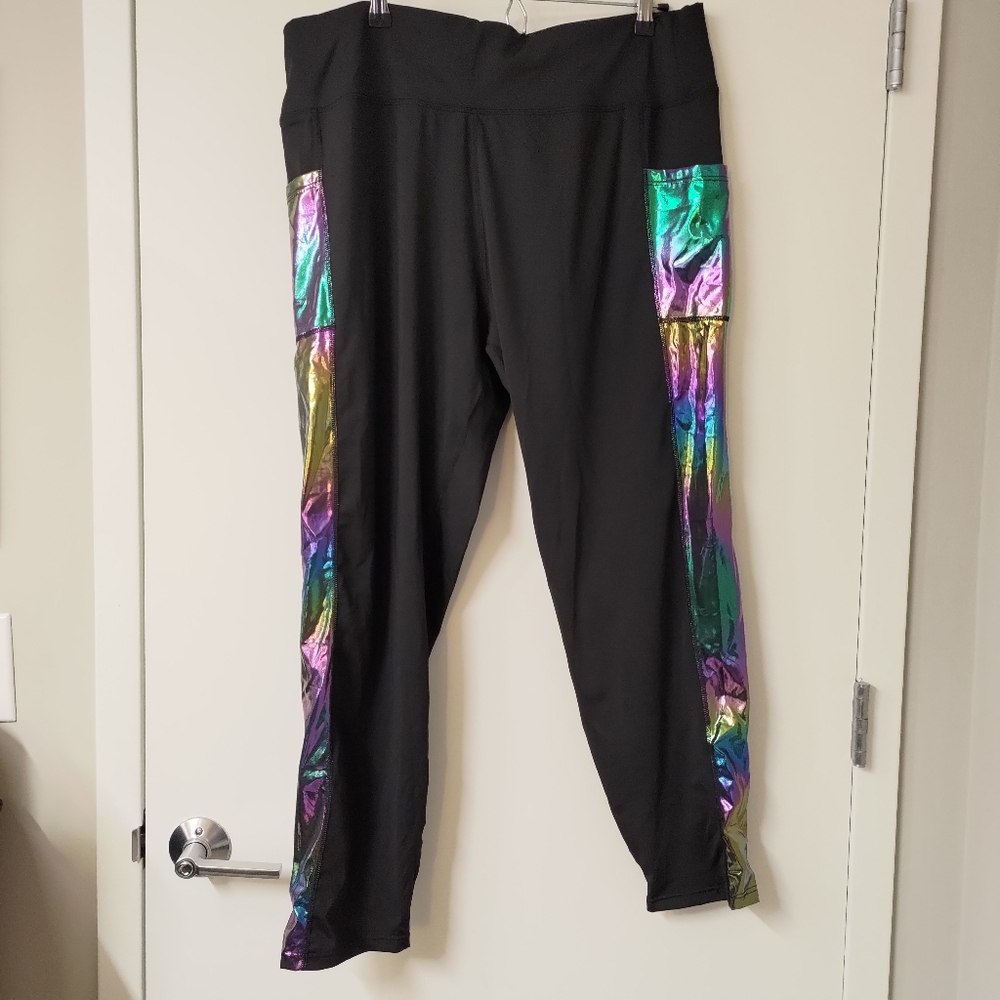 Shein Holographic Capris 3X